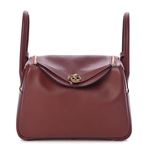 hermes lindy rouge|HERMES Evercolor Lindy 26 Rouge H 476731.